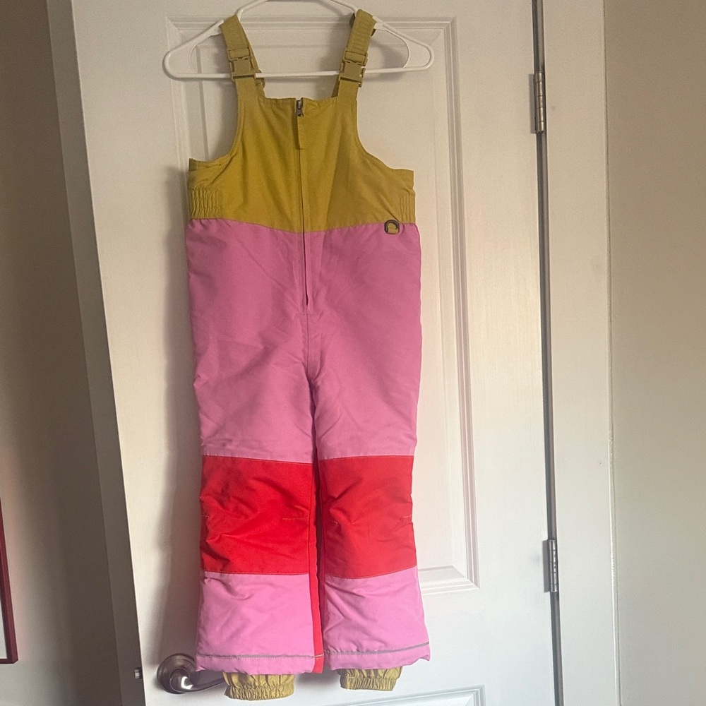 Hanna Andersson Pink and Red Kids snowbib